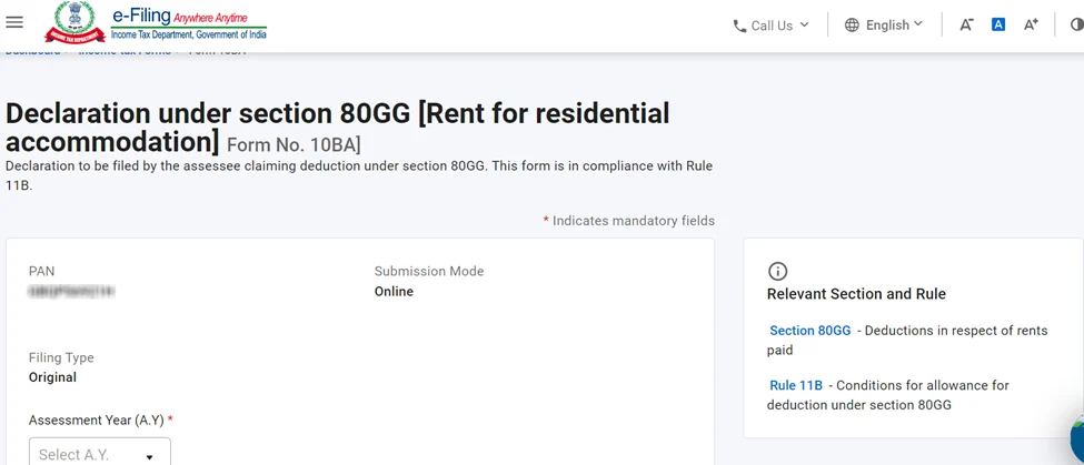 How to file Form 10BA