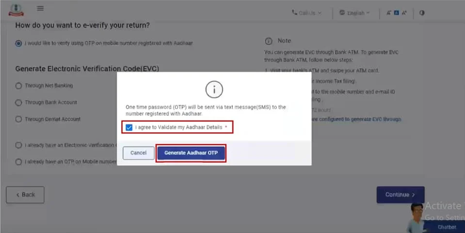 validate my Aadhaar Details