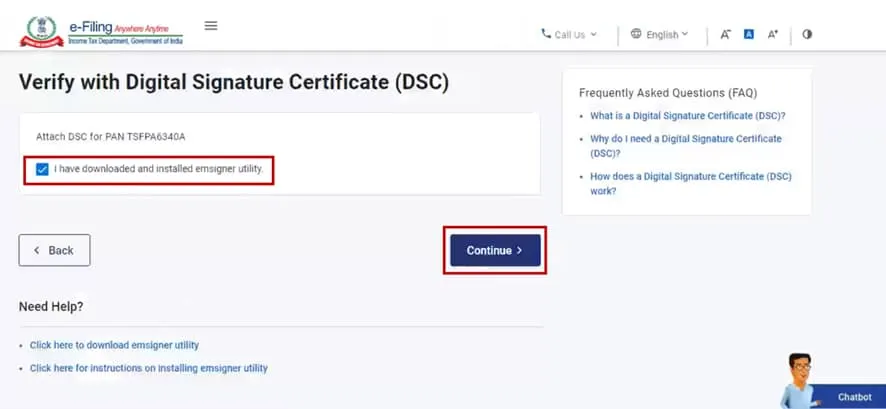 installed emsigner utility