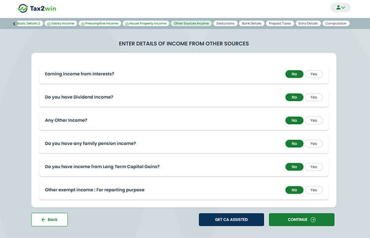 Long Term Capital Gain income