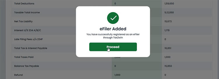e-filer with Tax2win