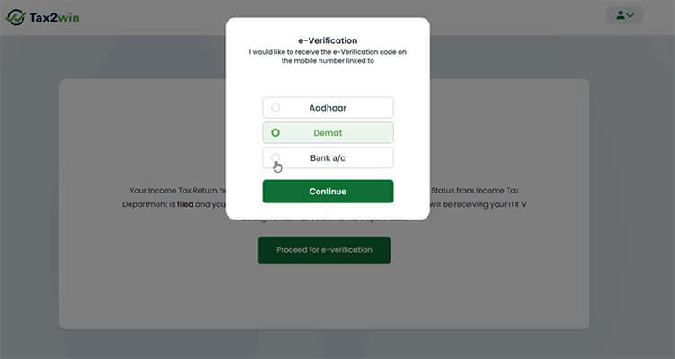ITR using Aadhaar