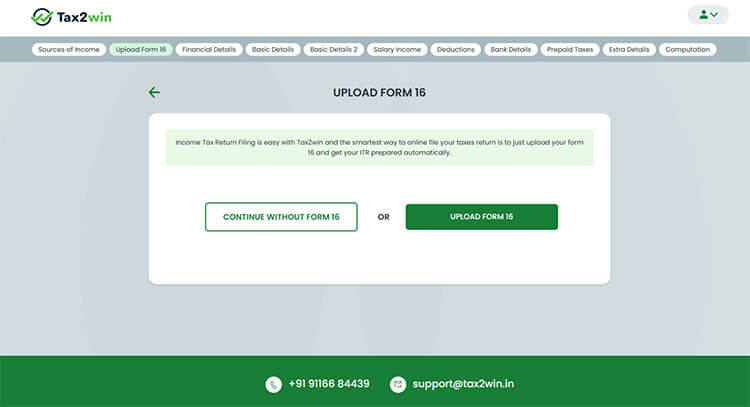 upload Form 16