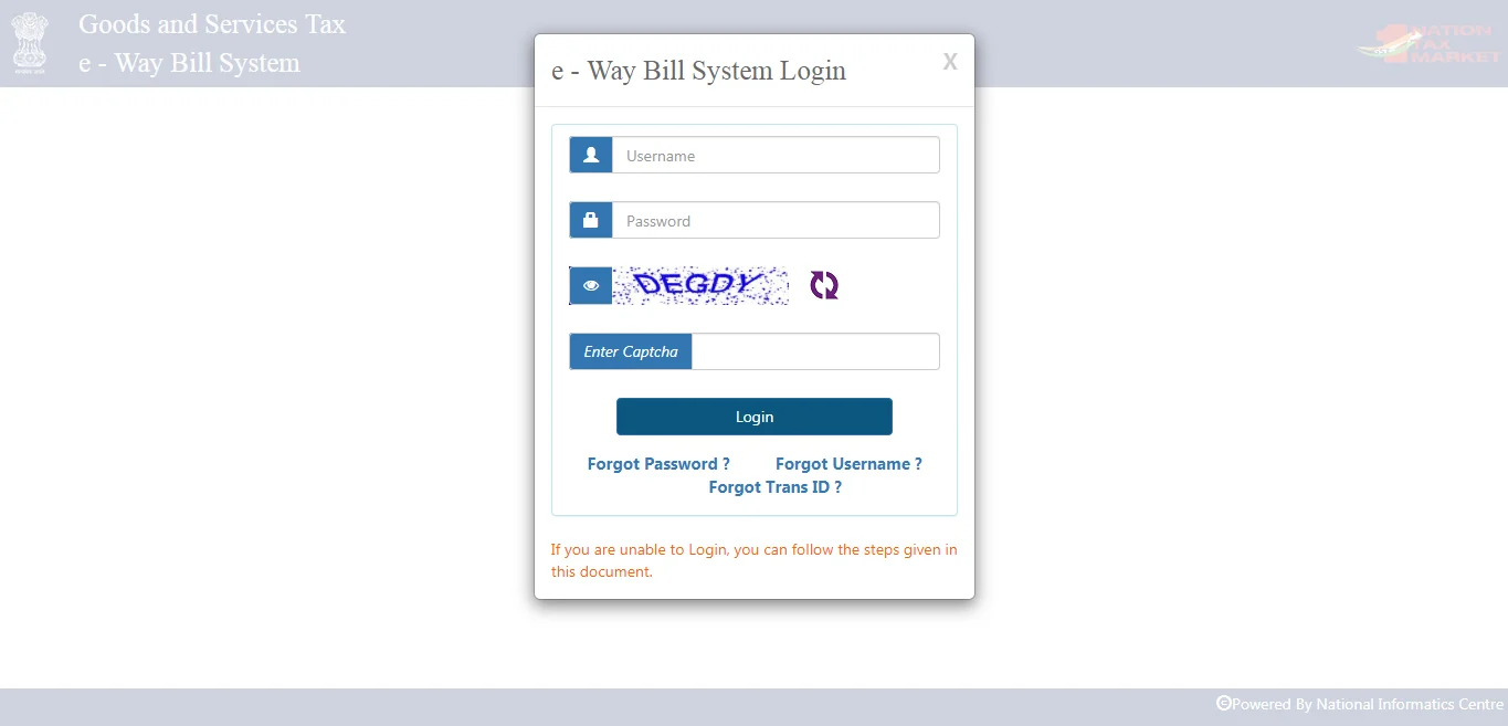e-way bill webportal