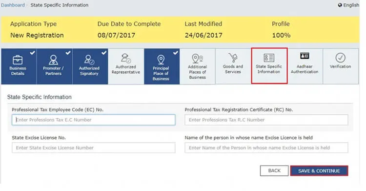 State-Specific Information