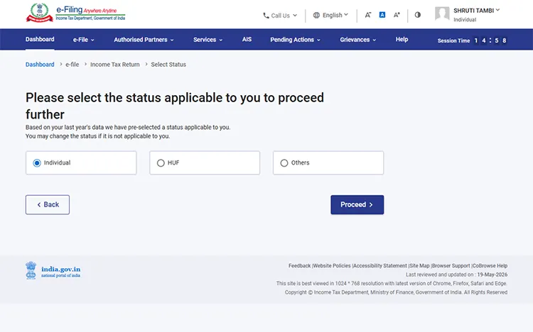 click Continue to proceed further