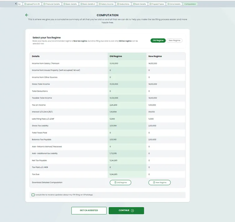 return filing type