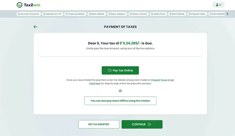 tax liability