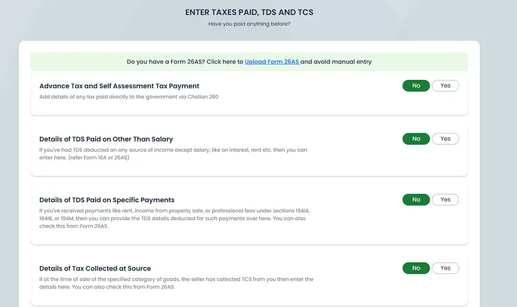 TDS/TCS details